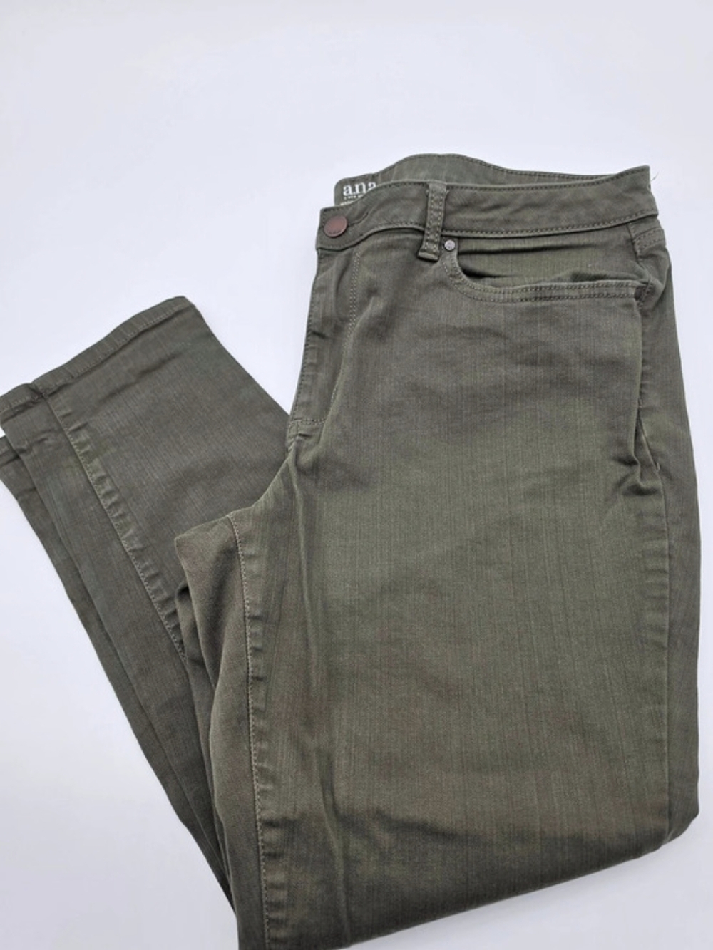 a.n.a Skinny Ankle Jeans in Olive Green